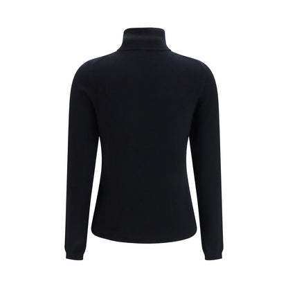 Allude Black Cashmere Turtleneck