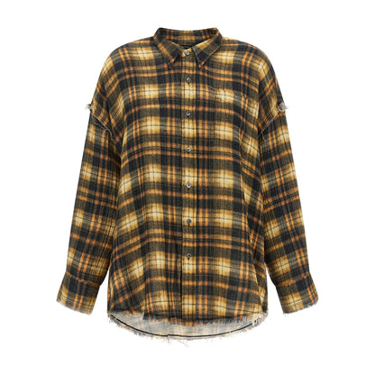 R13 Brown Cotton Blouse