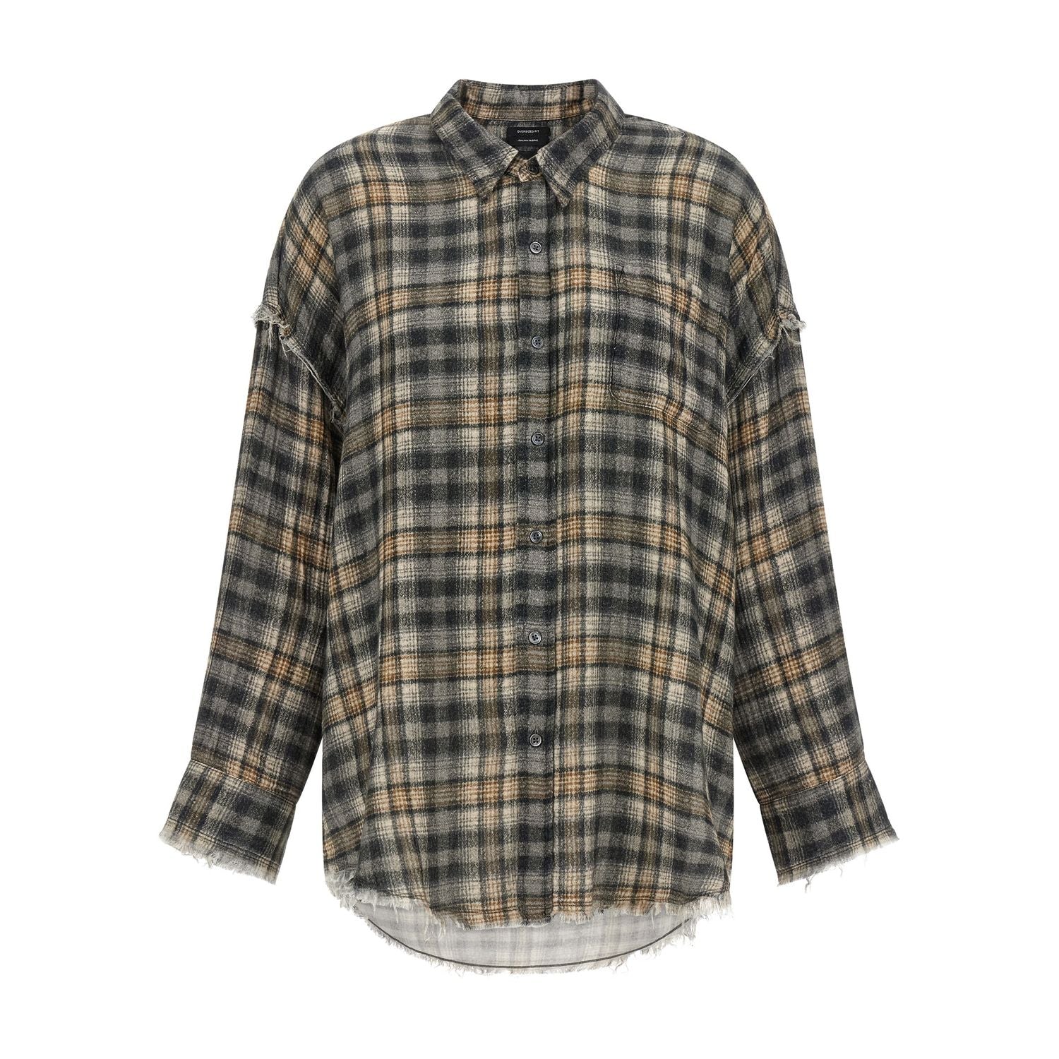 R13 Gray Cotton Blouse