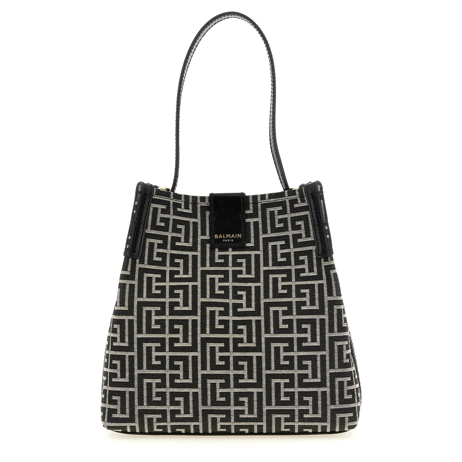 Balmain Bicolor Cotton Shoulder Bag
