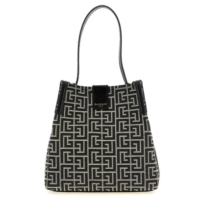 Balmain Bicolor Cotton Shoulder Bag