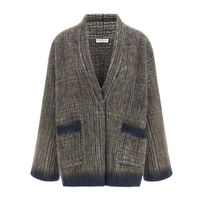 Brunello Cucinelli Gray Wool Cardigan