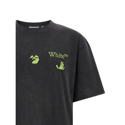 Off-White Black Cotton T-Shirt