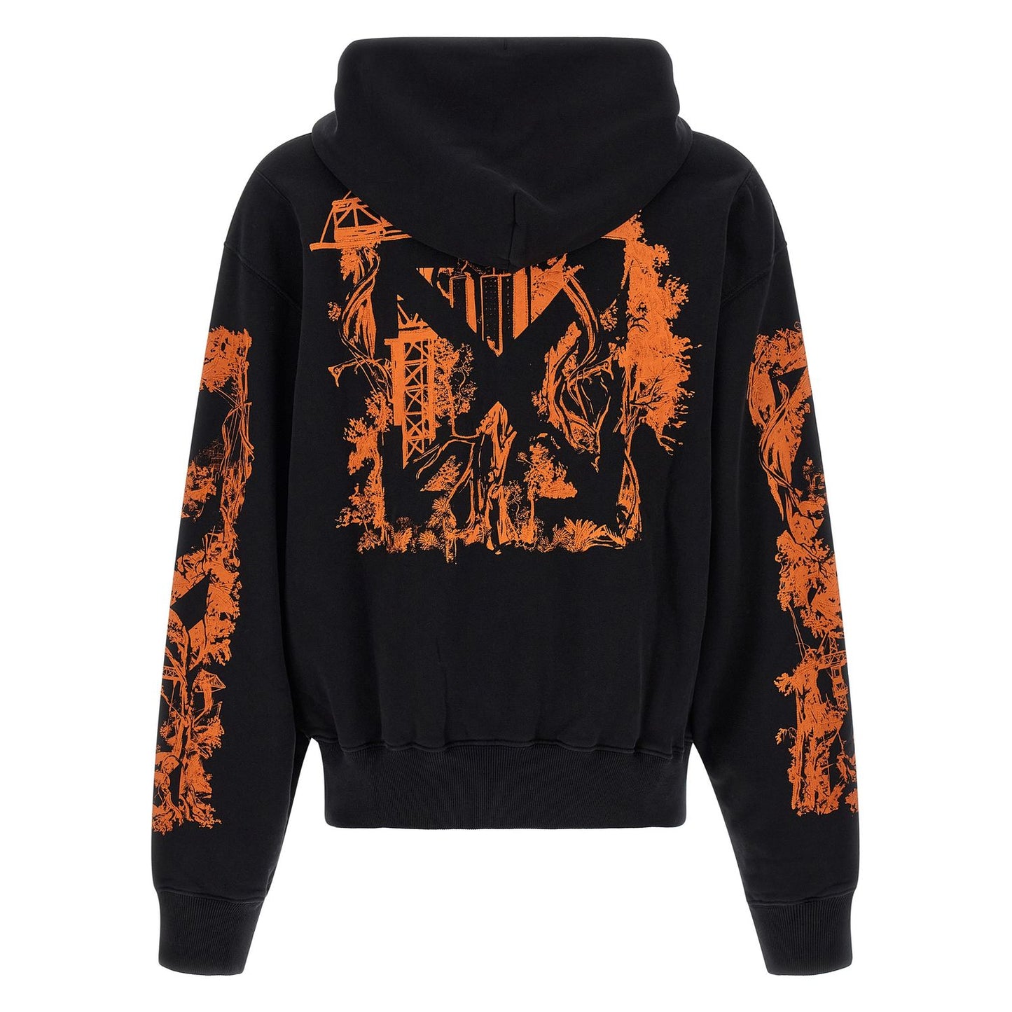 Off-White Black Cotton Sweatshirt