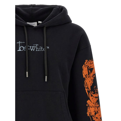 Off-White Black Cotton Sweatshirt