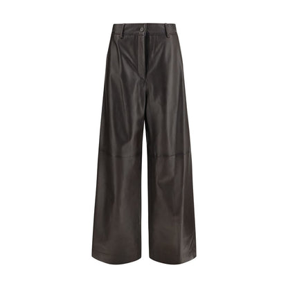 P.A.R.O.S.H. Brown Leather Pants