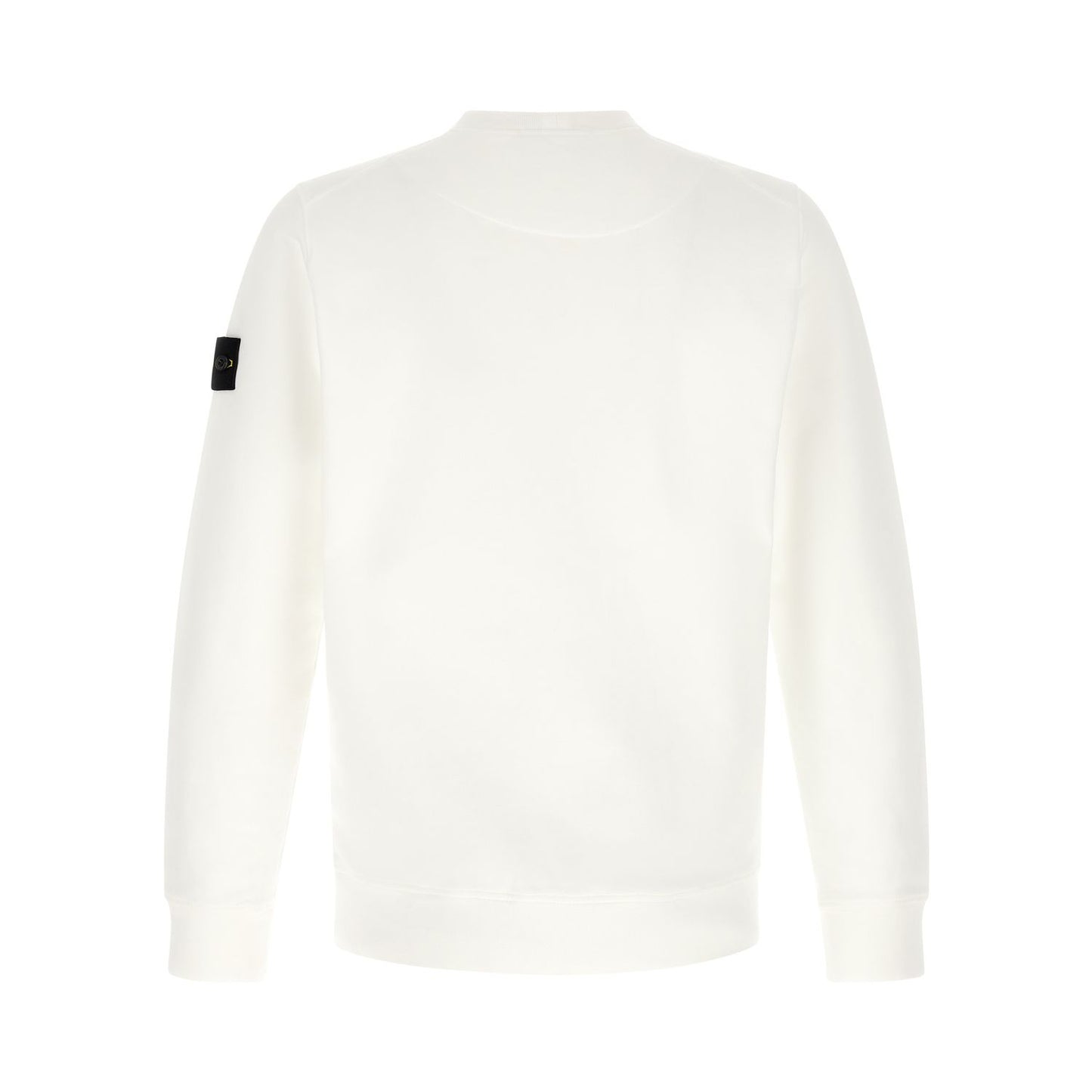Stone Island White Cotton Sweatshirt