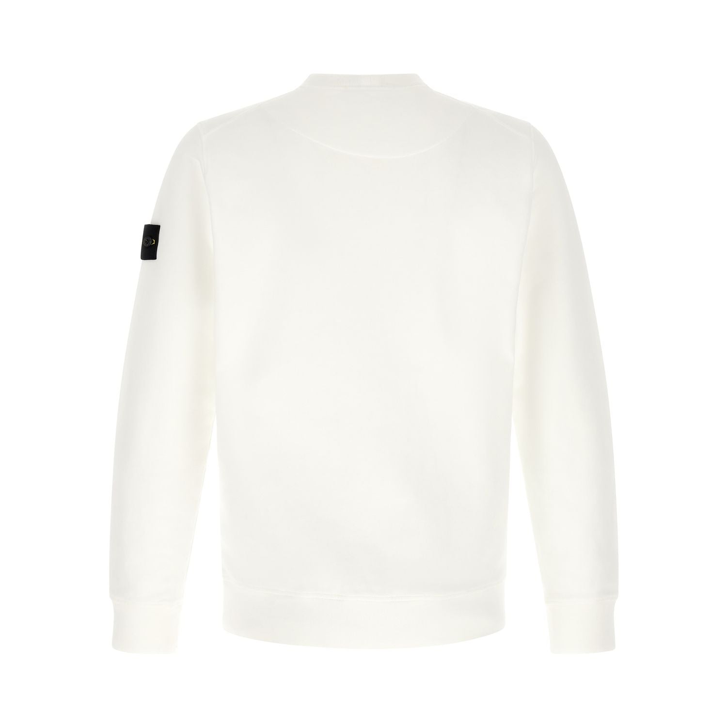 Stone Island White Cotton Sweatshirt