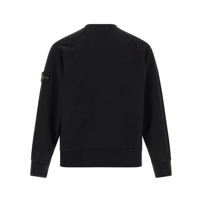 Stone Island Black Cotton Sweatshirt