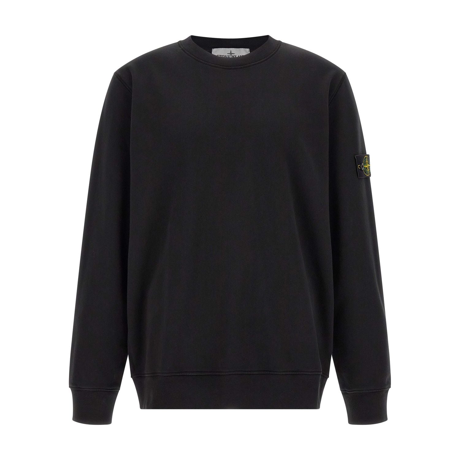 Stone Island Black Cotton Sweatshirt
