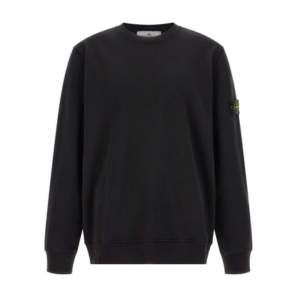 Stone Island Black Cotton Sweatshirt