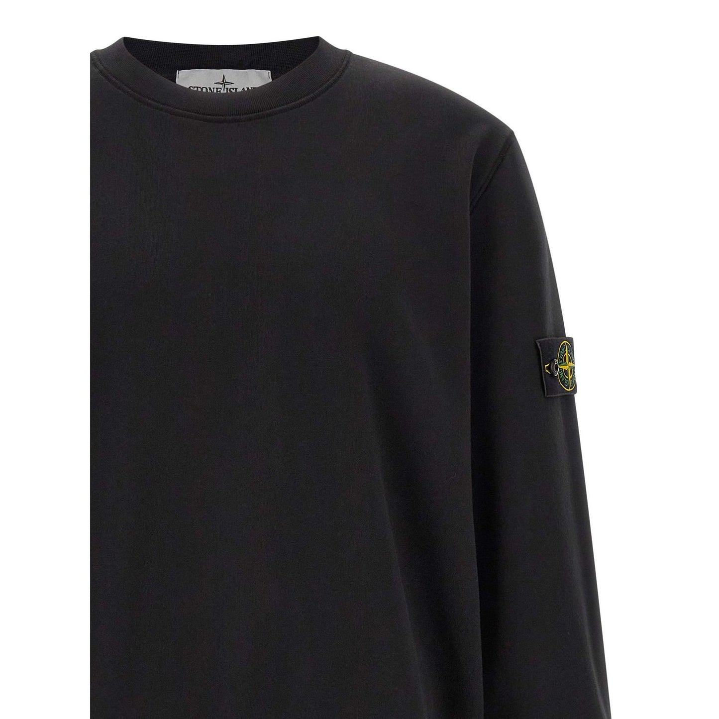 Stone Island Black Cotton Sweatshirt