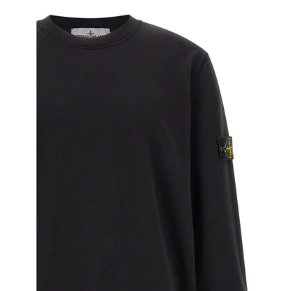 Stone Island Black Cotton Sweatshirt