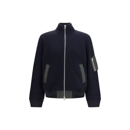 Sacai Blue Wool Oves Aries Sweatshirt