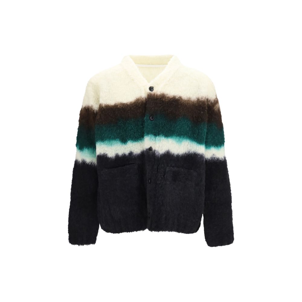 Sacai Multicolor Wool Oves Aries Cardigan