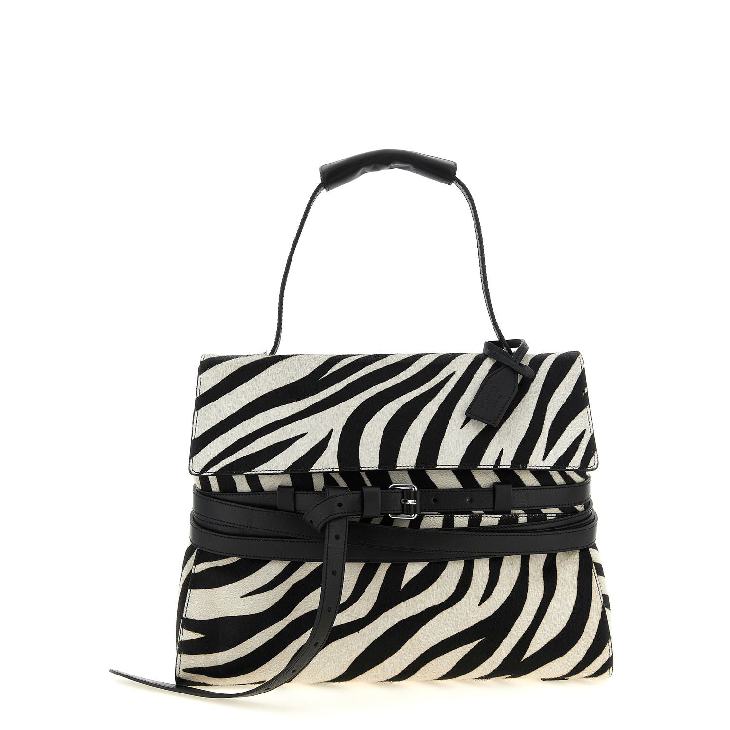 Moschino Bicolor Calfskin Handbag