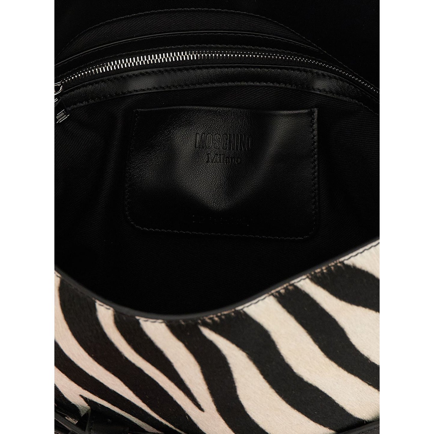 Moschino Bicolor Calfskin Handbag