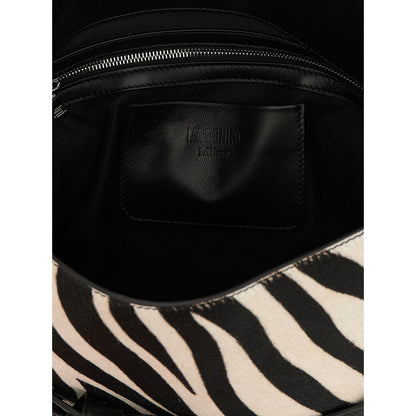 Moschino Bicolor Calfskin Handbag