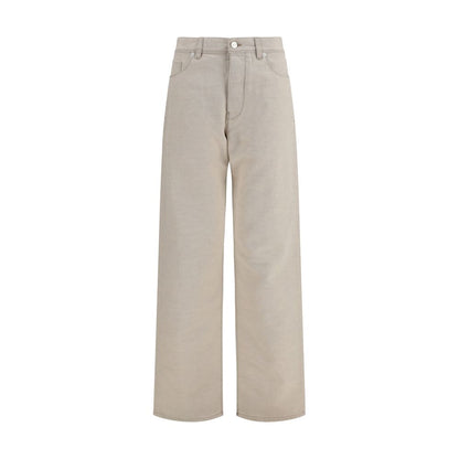 Fendi Beige Cotton Jeans Denim