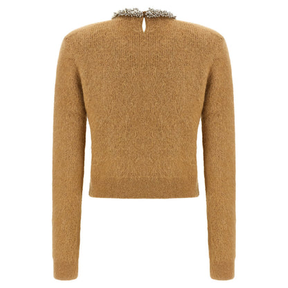 Self-Portrait Brown Polyester Cardigan