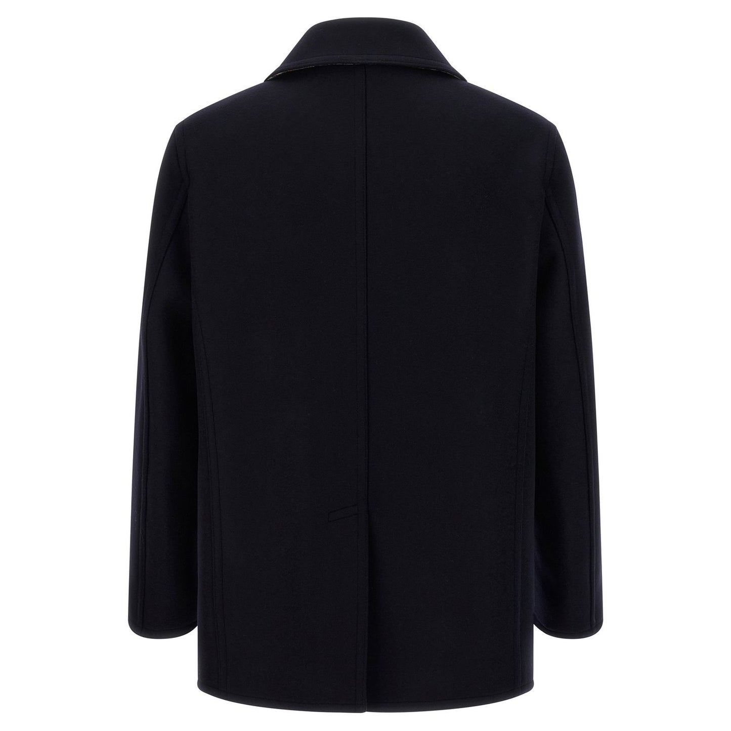 Burberry Blue Wool Coat