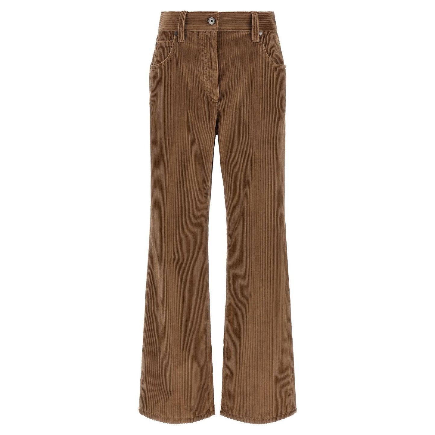 Brunello Cucinelli Brown Cotton Casual Pants