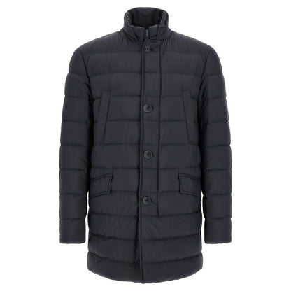 Herno Blue Polyamide Coat