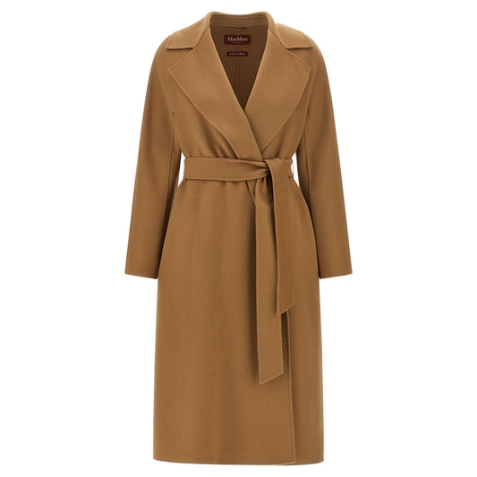 Max Mara Beige Virgin Wool Coat