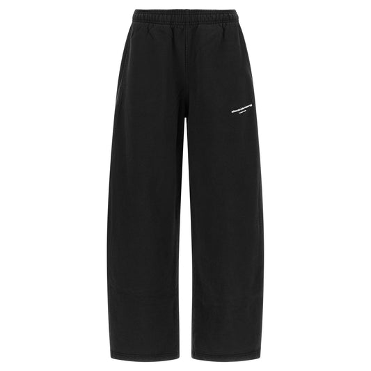 Alexander Wang Black Cotton Athletic Pants