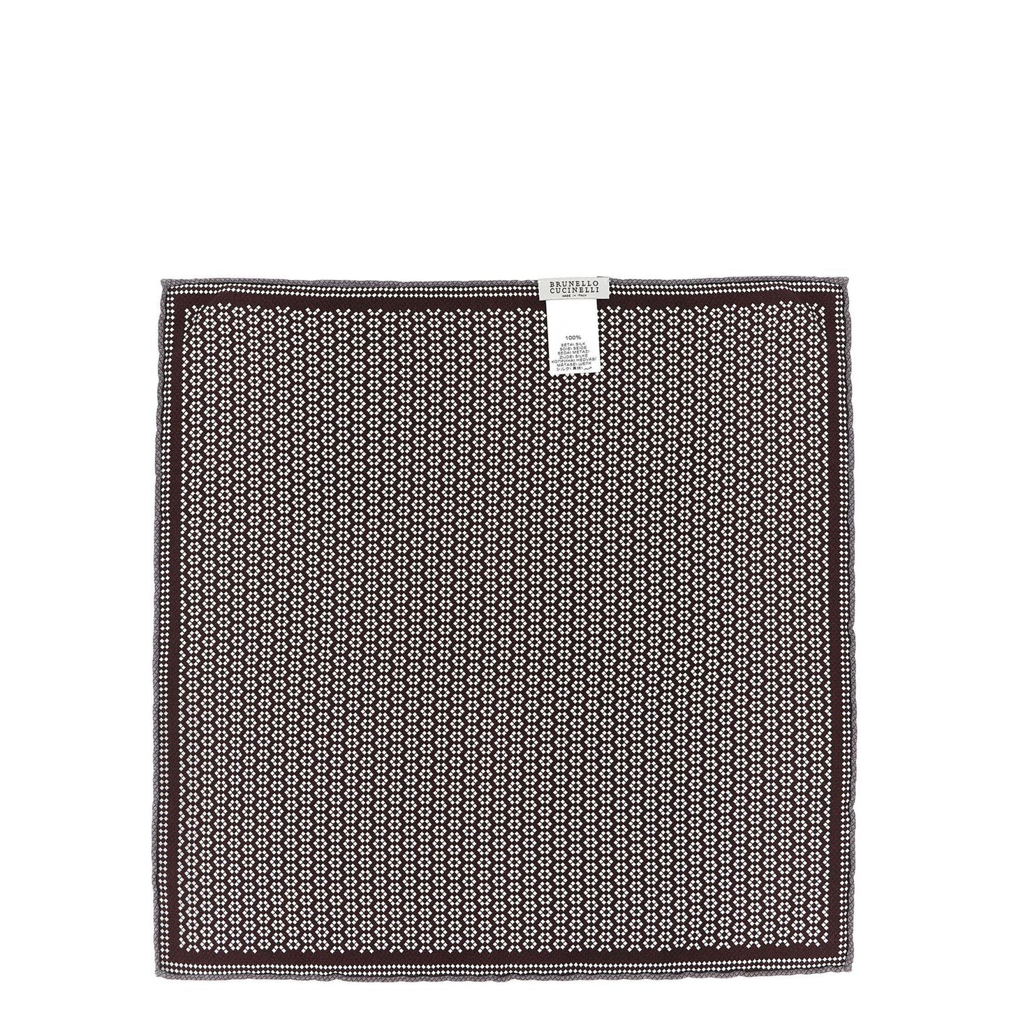 Brunello Cucinelli Multicolor Silk Pocket Square