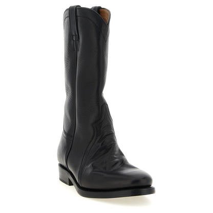 Jil Sander Black Calfskin Over The Knee
