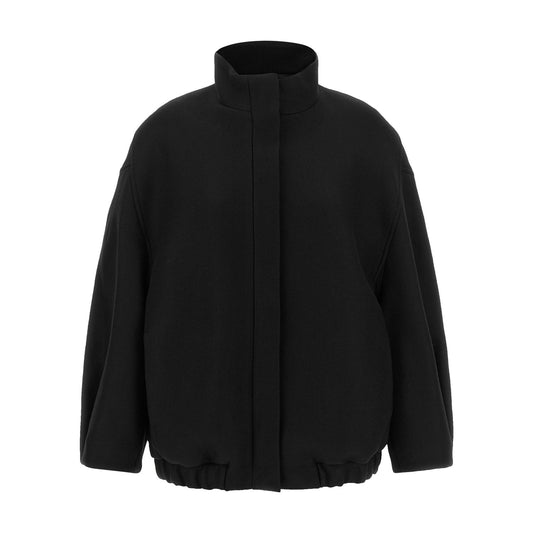 Dries Van Noten Black Wool Bomber