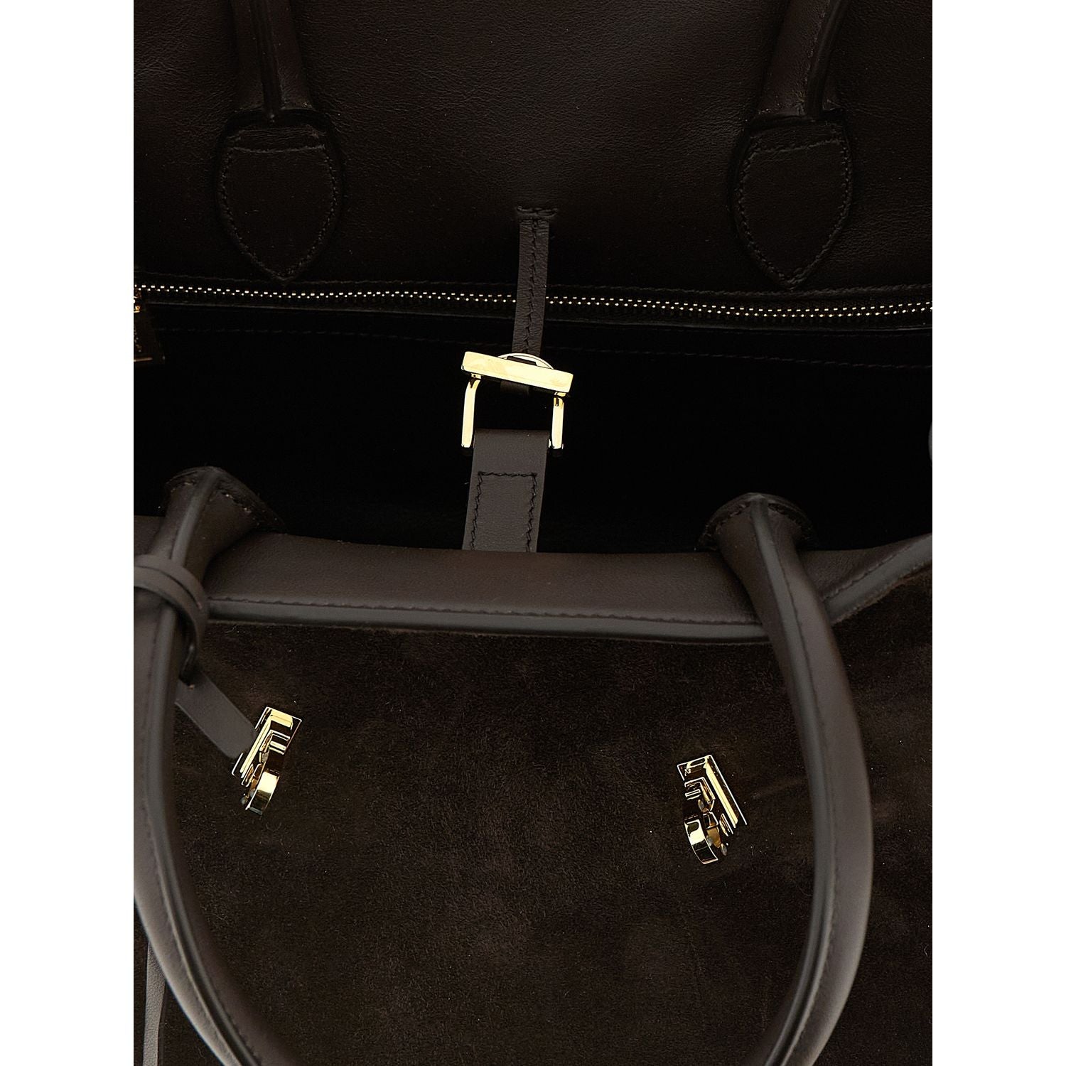 Ferragamo Brown Goatskin Handbag