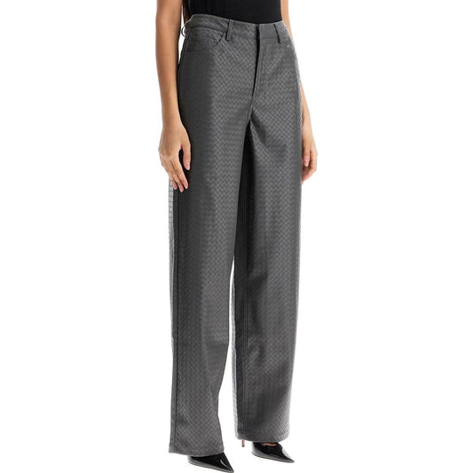 Rotate wide woven patterned trousers Trousers Rotate