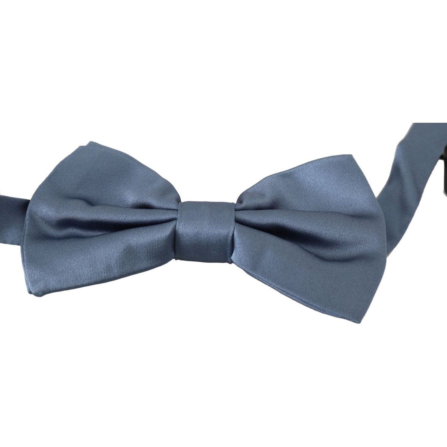 Dolce & Gabbana Blue 100% Silk Adjustable Neck Papillon Bow tie