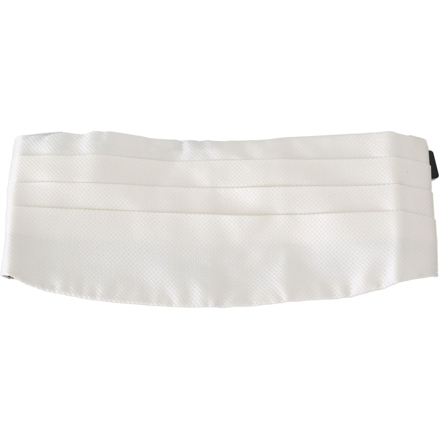 Dolce & Gabbana Elegant Silk White Patterned Cummerbund Dolce & Gabbana