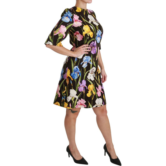 Dolce & Gabbana Floral Brocade Shift Mini Dress Dresses Dolce & Gabbana