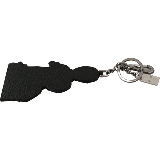 Dolce & Gabbana Elegant Tricolor Leather Keychain Keychain Dolce & Gabbana