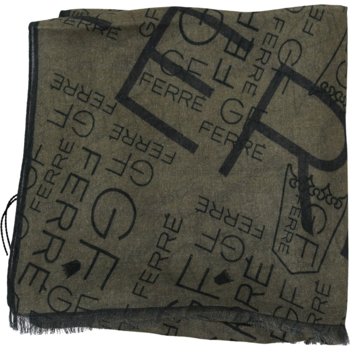 GF Ferre Elegant Patterned Wool-Blend Scarf GF Ferre