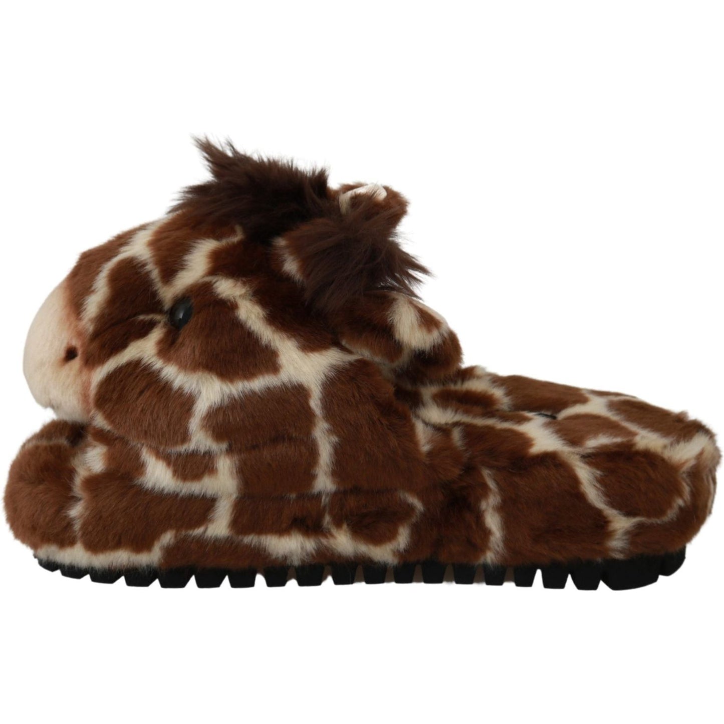 Dolce & Gabbana Elegant Giraffe Pattern Slides for Sophisticated Comfort Dolce & Gabbana