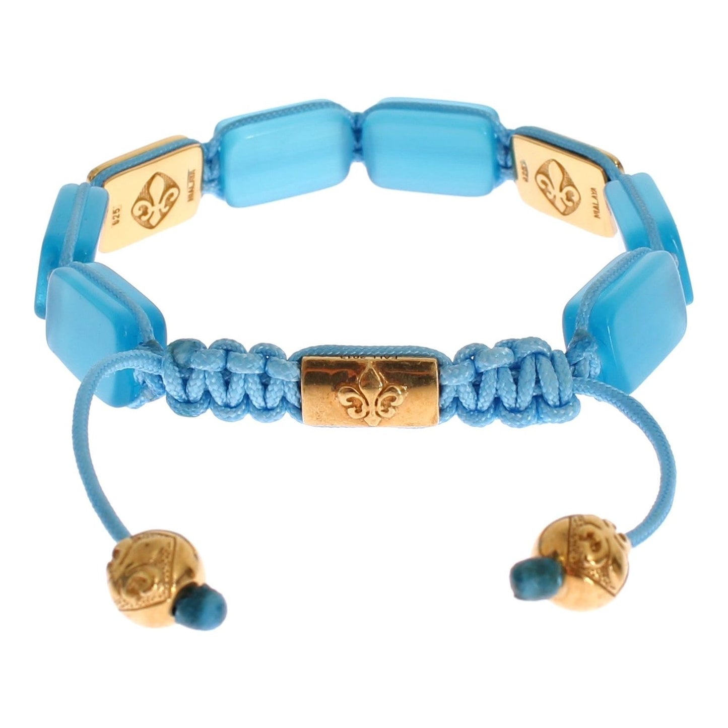 Nialaya Elegant Blue Opal & Diamond-Studded Bracelet Nialaya