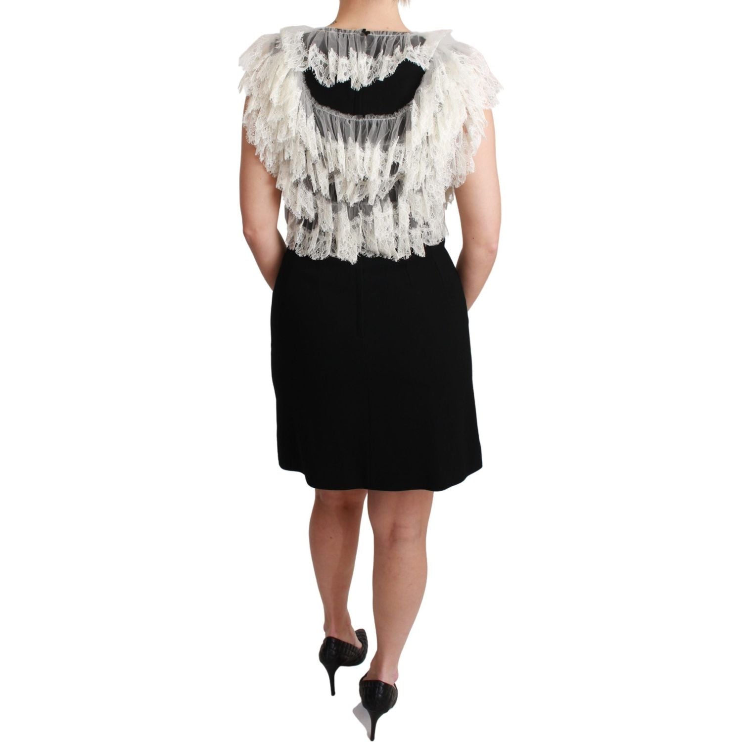 Dolce & Gabbana Black Fashion Devotion Sheath Mini Dress