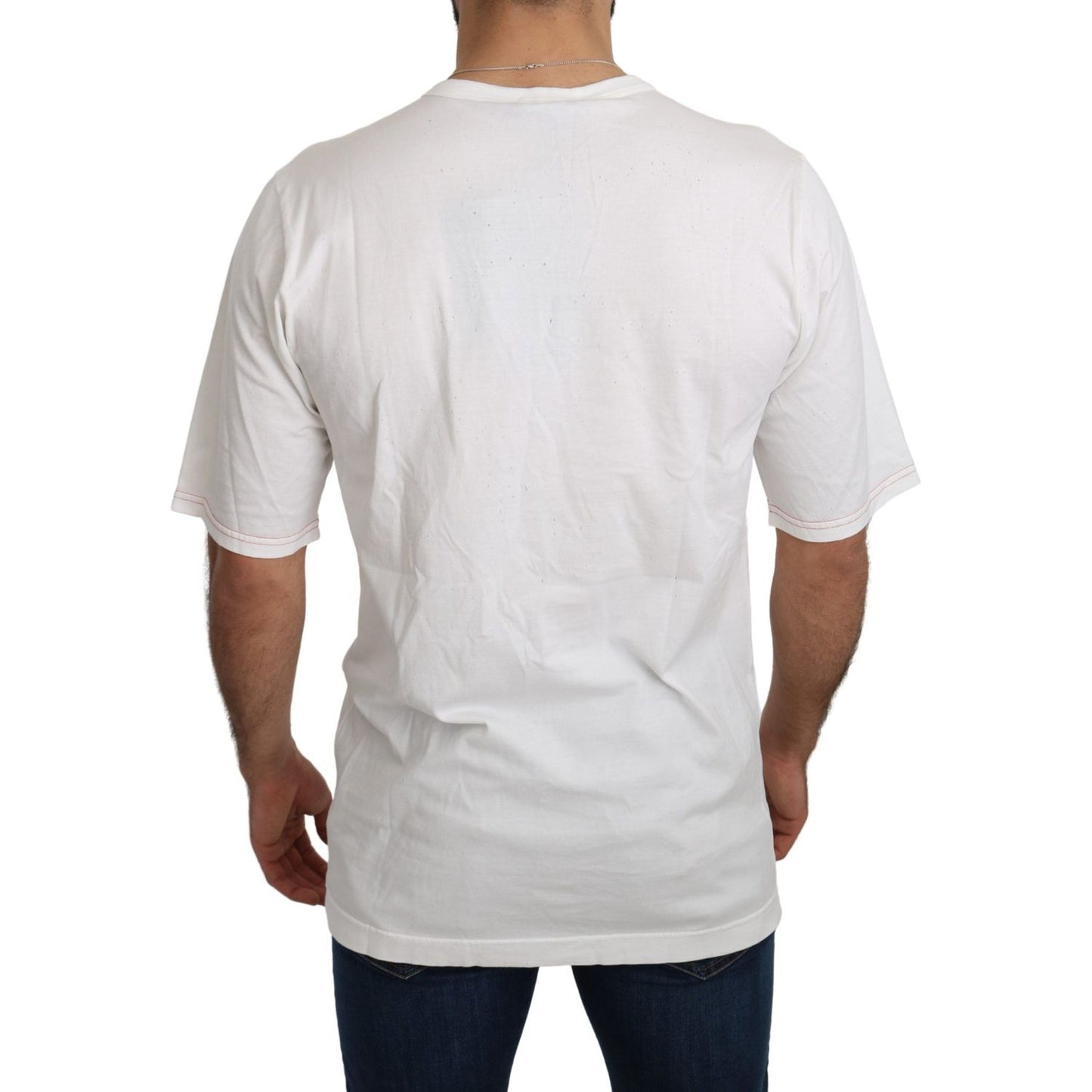 Dolce & Gabbana Sleek Leopard Print Slim Fit Tee Dolce & Gabbana Light Gray