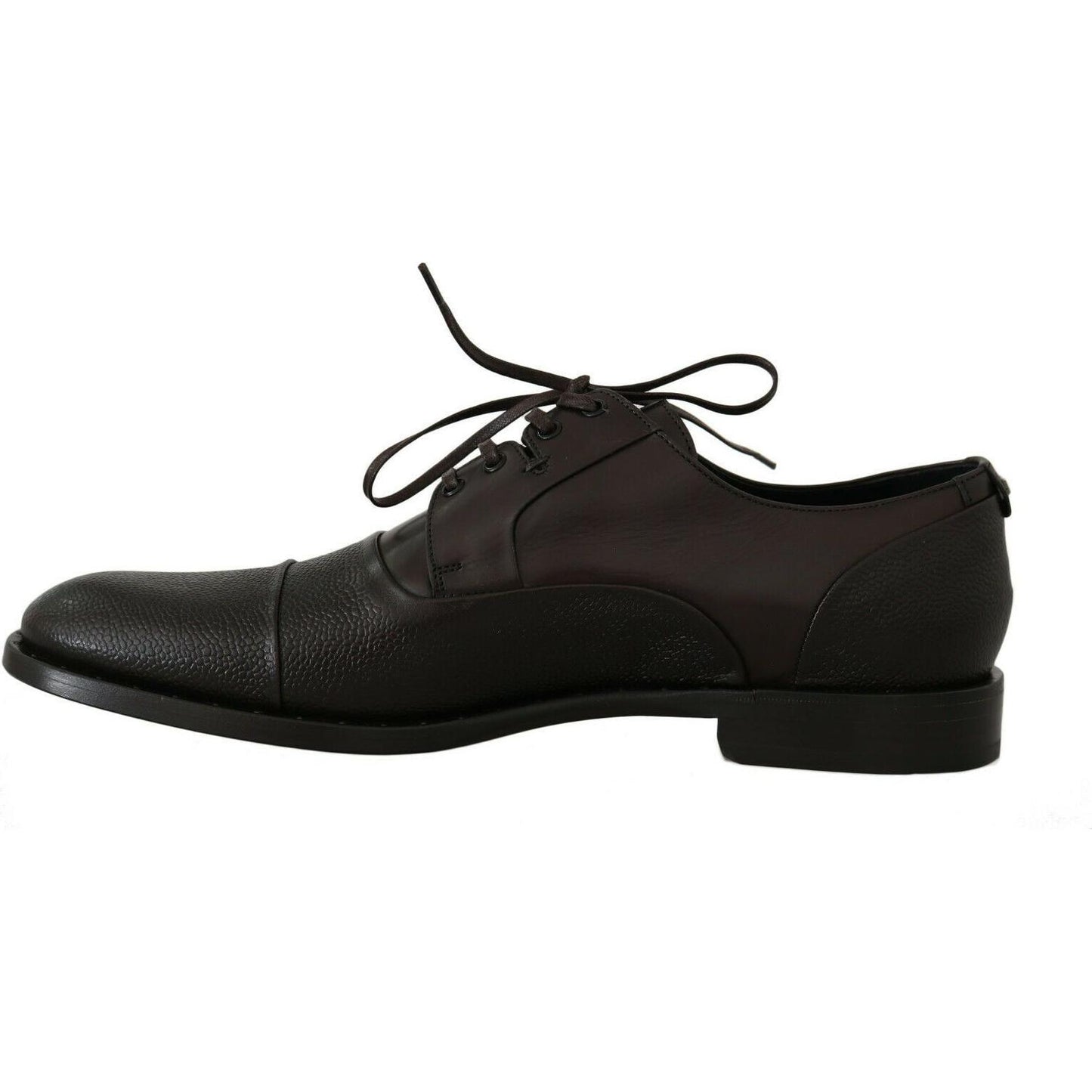 Dolce & Gabbana Elegant Brown Leather Formal Lace-ups Dolce & Gabbana