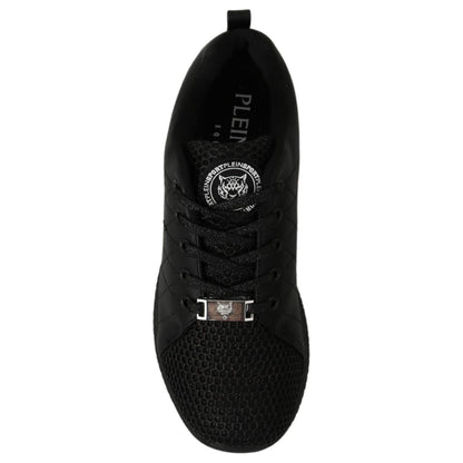 Philipp Plein Black Casual Running Sneakers Shoes