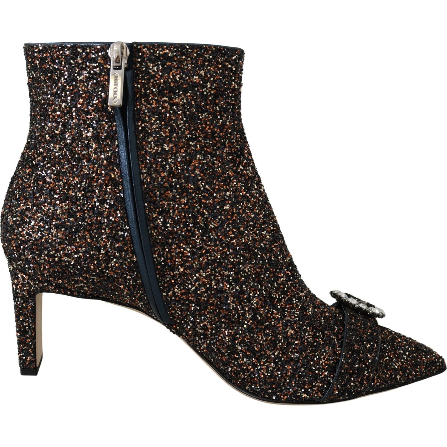 Jimmy Choo Amethyst Mix Hanover Heeled Glitter Boots Jimmy Choo