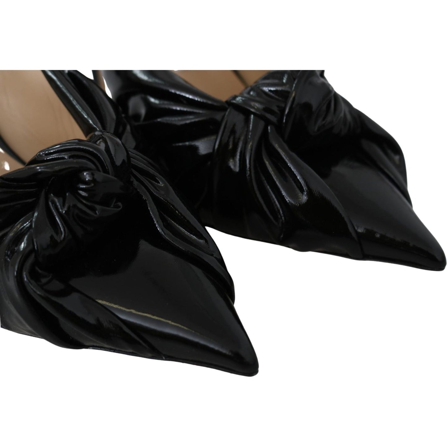 Jimmy Choo Black Patent Leather Annabell 85 Pumps