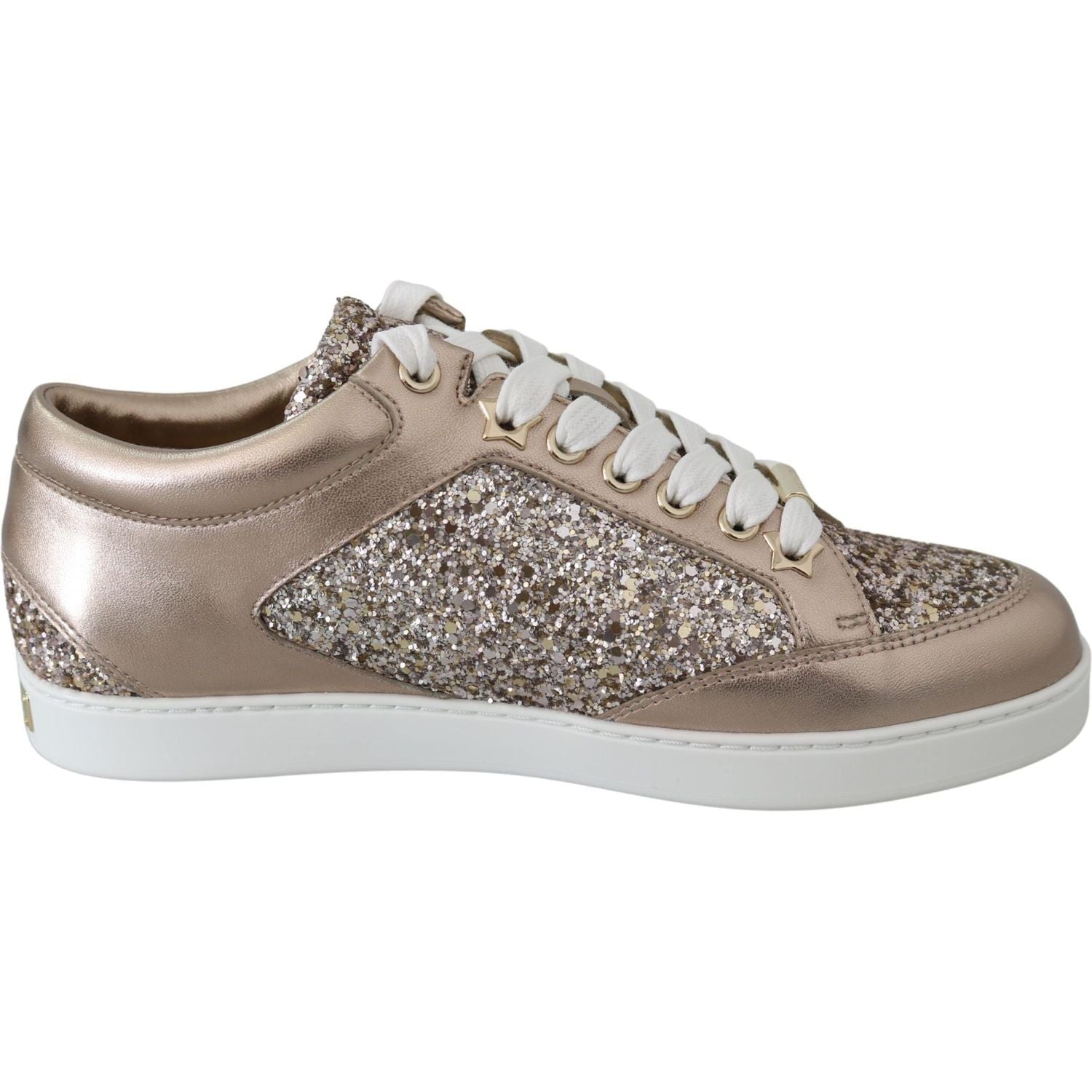 Jimmy Choo Ballet Pink Leather Miami Sneakers