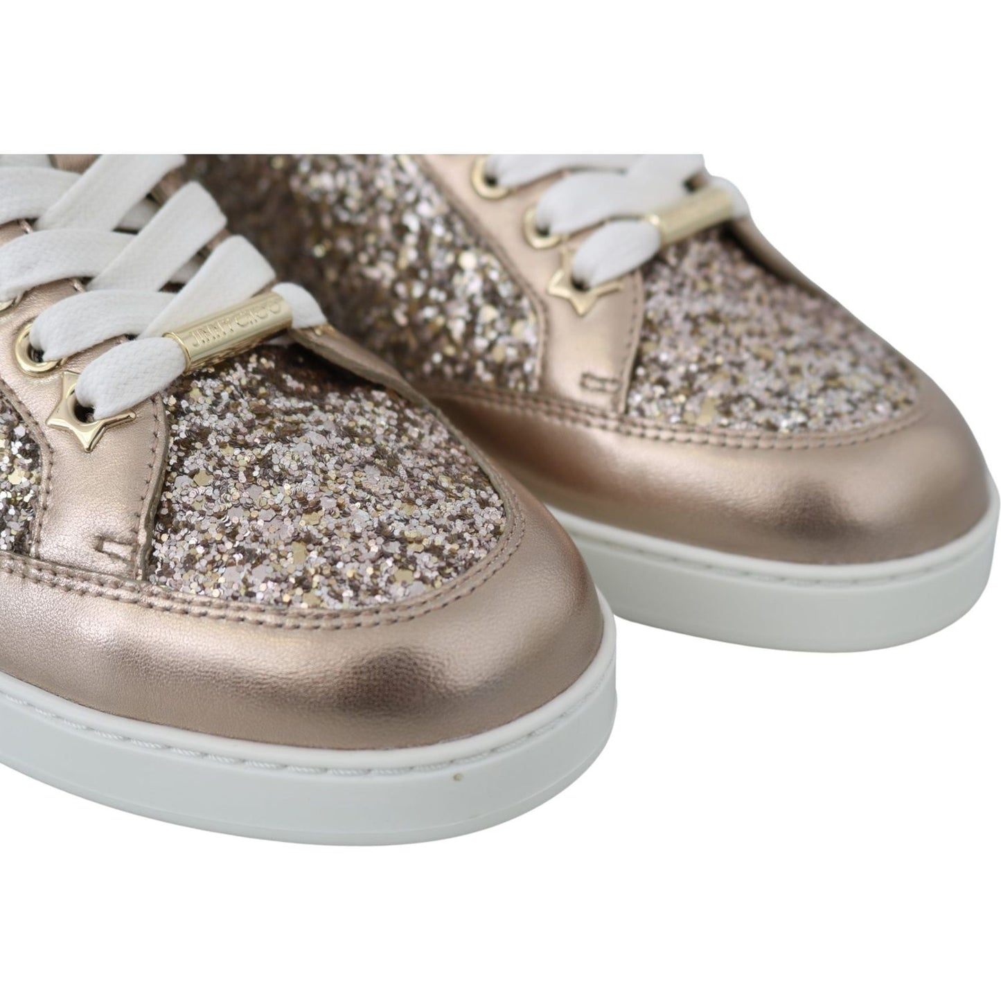 Jimmy Choo Ballet Pink Leather Miami Sneakers