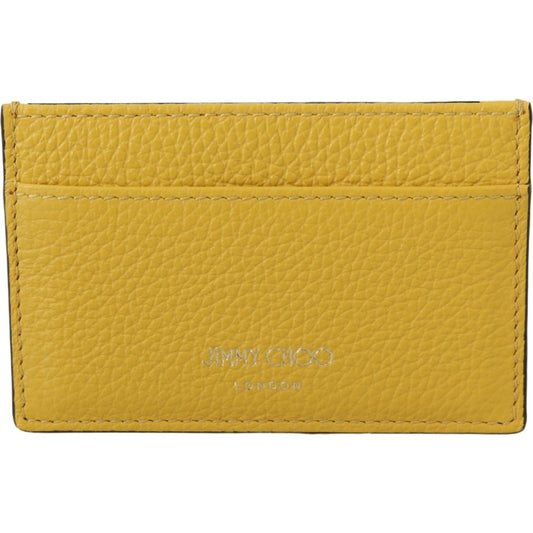 Jimmy Choo Sunshine Yellow Leather Card Holder Jimmy Choo